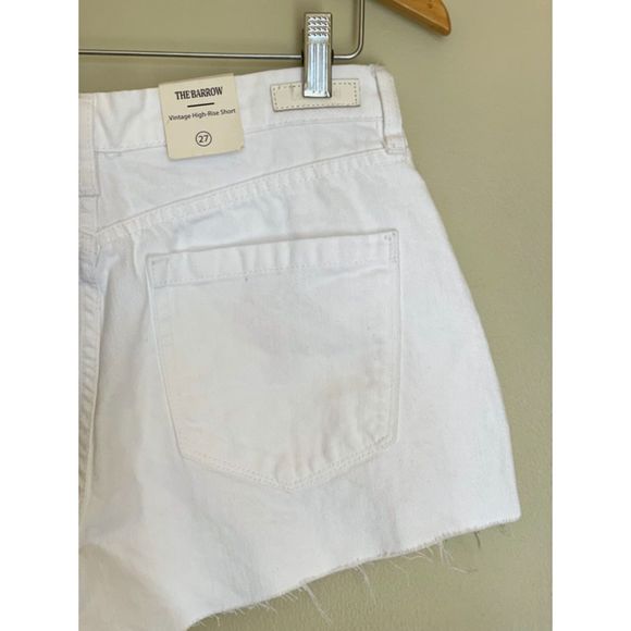 Blank NYC White Neutral Minimalist High-Rise Eyelet Shorts Size 27 NEW C42 - Picture 6 of 13